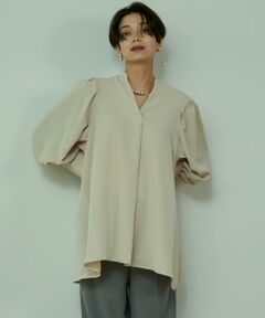 INED / イネド シャツ・ブラウス | 《大きいサイズ》Aラインとろみブラウス