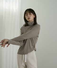 INED / イネド カットソー | スビンコットンハイネックカットソー