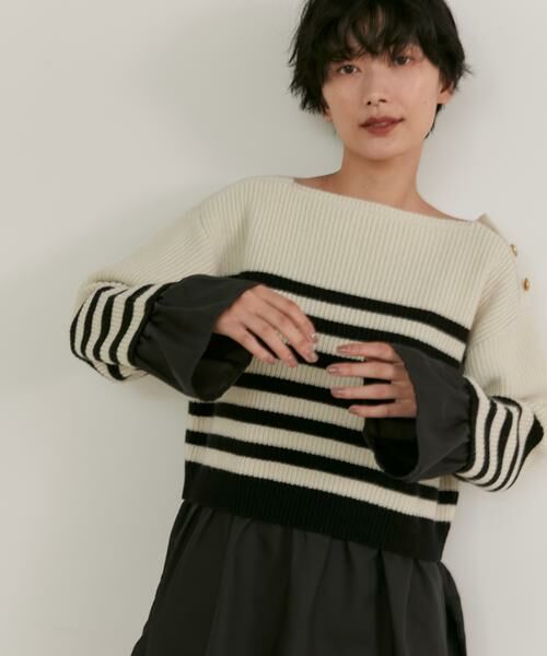 INED / イネド ニット・セーター | 《Luftrobe》ドッキングフレアニット | 詳細9