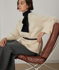 INED / イネド ニット・セーター | 《大きいサイズ》ケーブル柄ニット