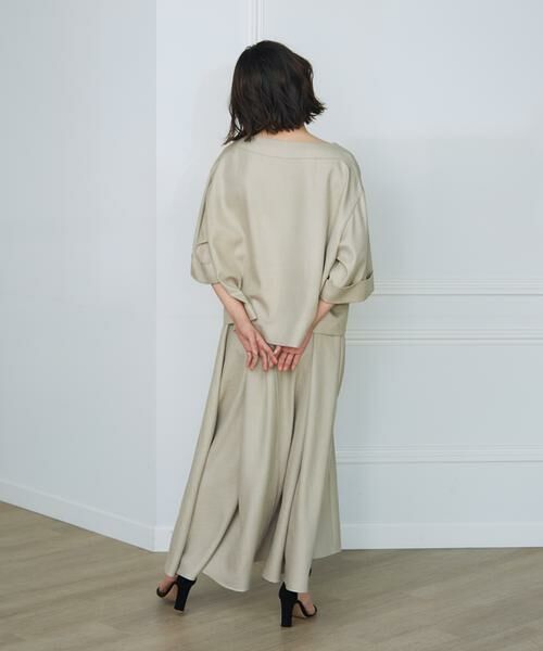 INED / イネド ロング・マキシ丈スカート | 《大きいサイズ》タックフレアスカート | 詳細5