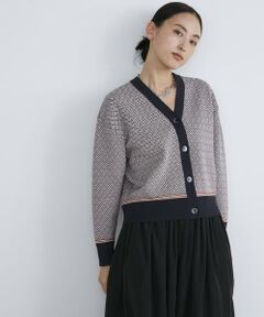 INED / イネド カーディガン・ボレロ | 《大きいサイズ》クラシックジャガードカーディガン