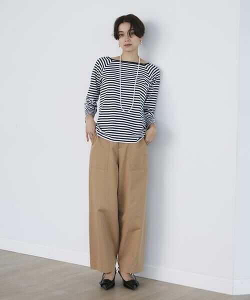 INED / イネド Tシャツ | 《SUPERIOR CLOSET》スクエアネックバスクシャツ《Le minor》 | 詳細6