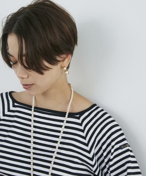 INED / イネド Tシャツ | 《SUPERIOR CLOSET》スクエアネックバスクシャツ《Le minor》 | 詳細9