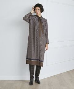 INED / イネド ミニ丈・ひざ丈ワンピース | 小紋プリントワンピース