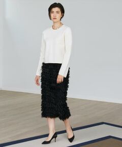 INED / イネド ミニ・ひざ丈スカート | フェザータッチジャガードスカート《la veille by SUPERIOR CLOSET》