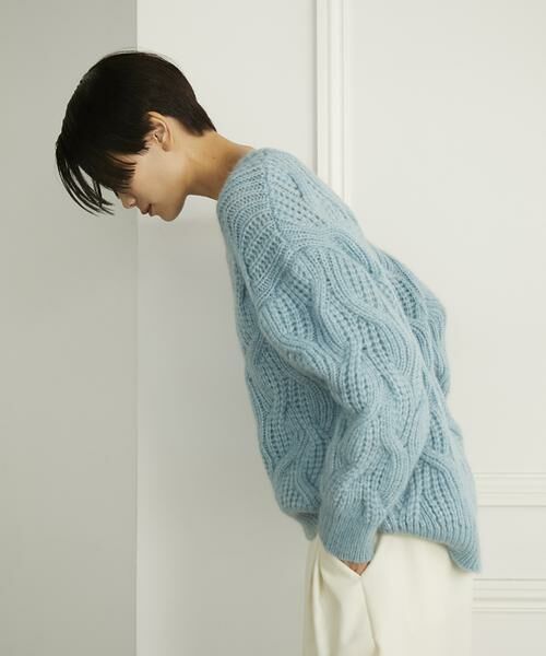 2年保証』 GUESS アルパカニット Alpaca Knit テック 変形ニット 