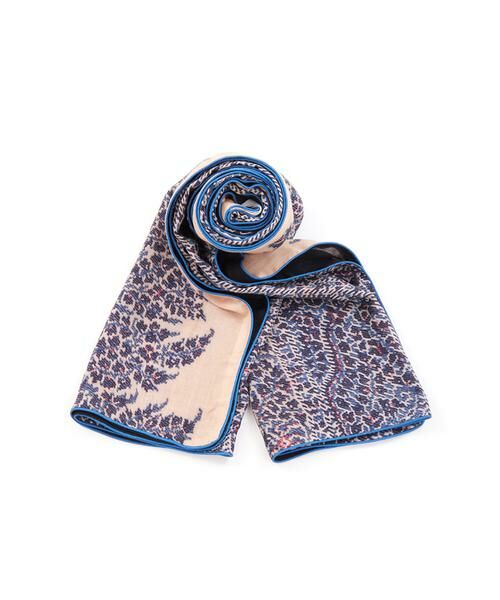 INED / イネド バンダナ・スカーフ | 《SUPERIOR CLOSET》Long Blue Paisley Scarf《Tapis Noir》 | 詳細1