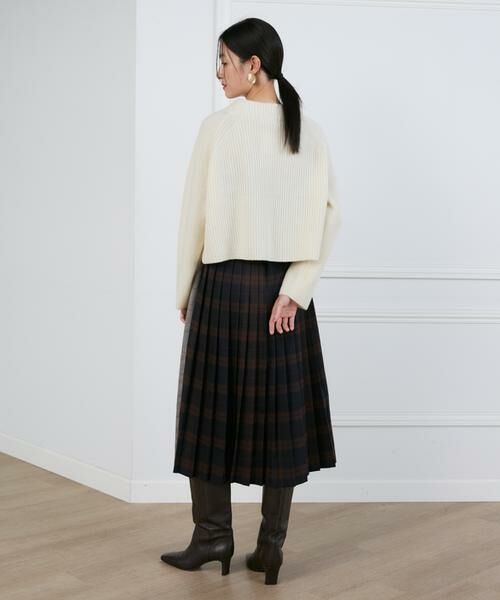 INED / イネド ミニ・ひざ丈スカート | 《大きいサイズ》チェックプリーツスカート | 詳細8