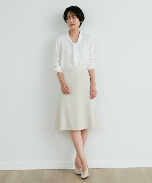 INED / イネド ミニ・ひざ丈スカート | 《大きいサイズ》 パネルフレアスカート | 詳細4