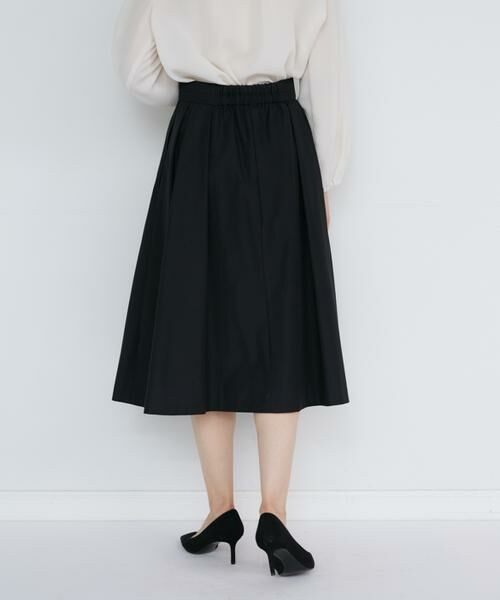 INED / イネド ミニ・ひざ丈スカート | 《大きいサイズ》グログランタックスカート | 詳細12