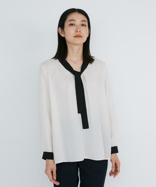 INED / イネド シャツ・ブラウス | 細ボウタイブラウス | 詳細10