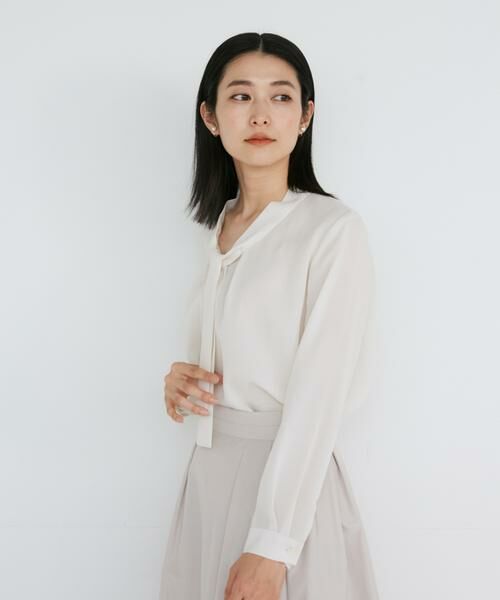 INED / イネド シャツ・ブラウス | 細ボウタイブラウス | 詳細9