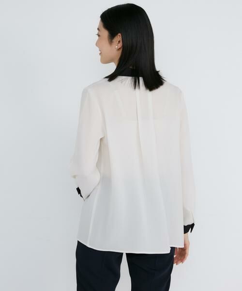 INED / イネド シャツ・ブラウス | 《大きいサイズ》細ボウタイブラウス | 詳細12