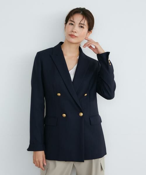 INED / イネド テーラードジャケット | 定番ダブルブレストジャケット | 詳細1