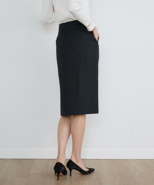 INED / イネド ミニ・ひざ丈スカート | 《大きいサイズ》モヘアウールタイトスカート | 詳細10