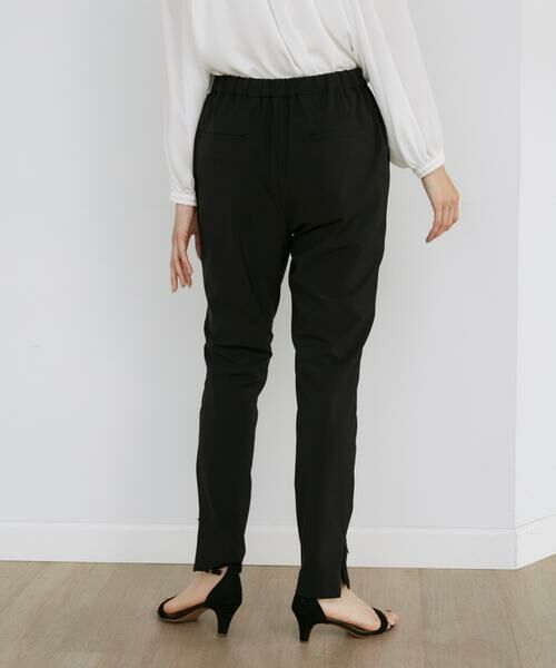 INED / イネド スラックス・ドレスパンツ | 《大きいサイズ》4WAYストレッチテーパードパンツ《アンクル丈/股下68cm》 | 詳細10
