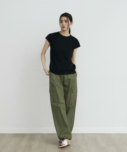 INED / イネド Tシャツ | フレンチスリーブTシャツ《スビン綿MIX天竺/A-GIRL’S 》 | 詳細6