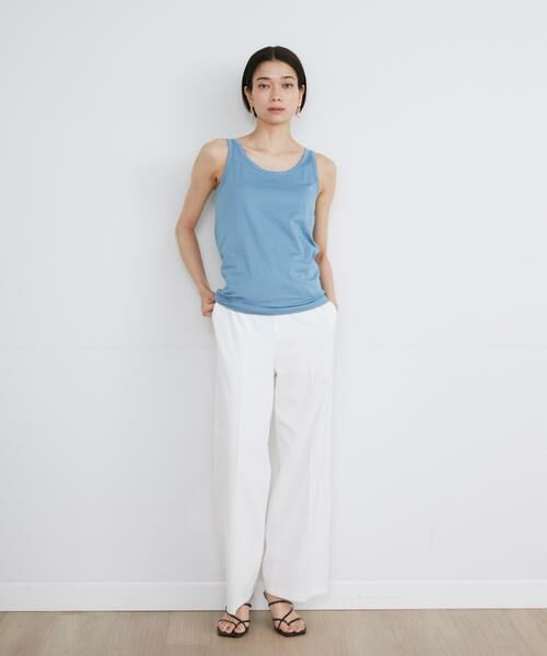 INED / イネド タンクトップ | 《大きいサイズ》タンクトップ《スビン綿MIX天竺/A-GIRL’S 》 | 詳細1