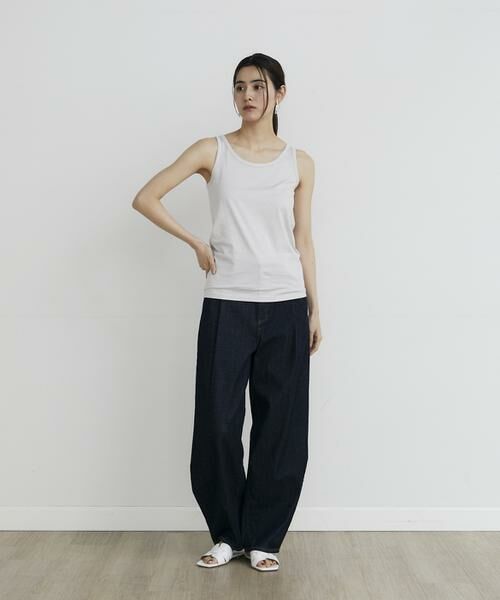 INED / イネド タンクトップ | 《大きいサイズ》タンクトップ《スビン綿MIX天竺/A-GIRL’S 》 | 詳細17