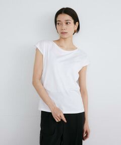 《大きいサイズ》フレンチスリーブTシャツ《スビン綿MIX天竺/A-GIRL’S 》