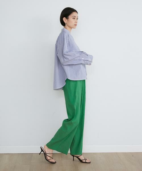 INED / イネド シャツ・ブラウス | ショート丈バンドカラーシャツ | 詳細6