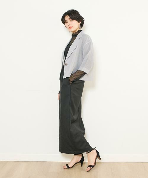 INED / イネド カットソー | 《INED CLARO》ラメチュールハイネック | 詳細10