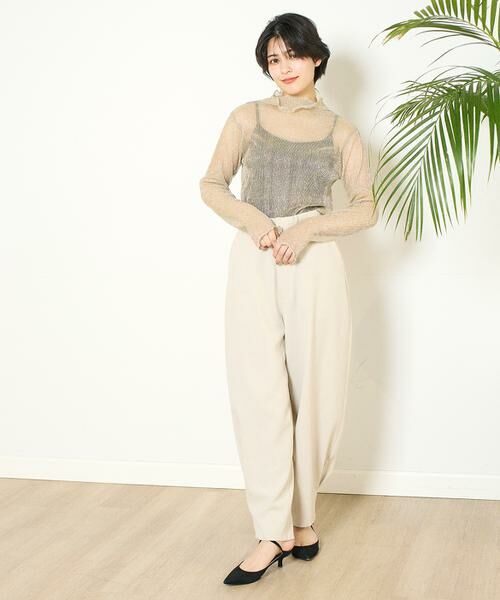 INED / イネド カットソー | 《INED CLARO》ラメチュールハイネック | 詳細14