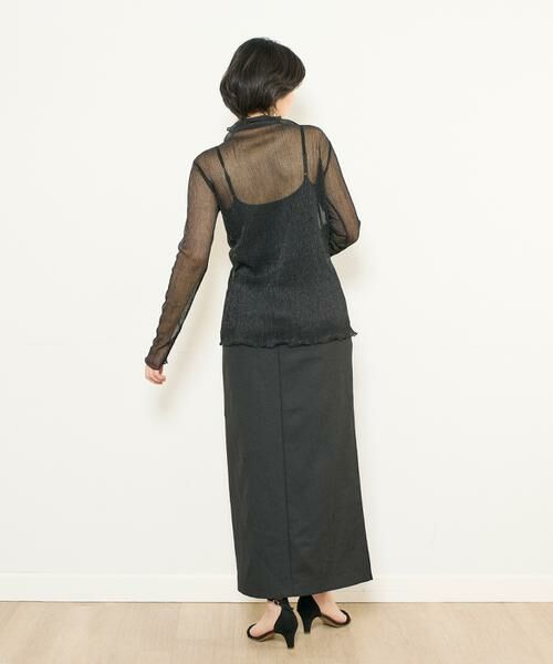 INED / イネド カットソー | 《INED CLARO》ラメチュールハイネック | 詳細5