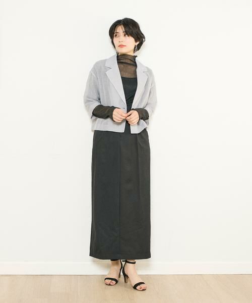 INED / イネド カットソー | 《INED CLARO》ラメチュールハイネック | 詳細7