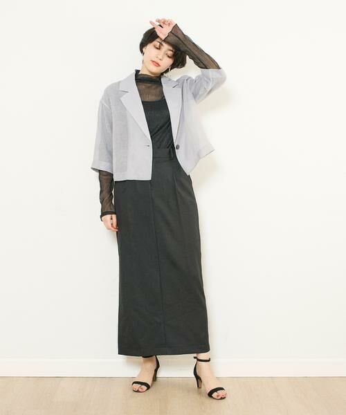 INED / イネド カットソー | 《INED CLARO》ラメチュールハイネック | 詳細9