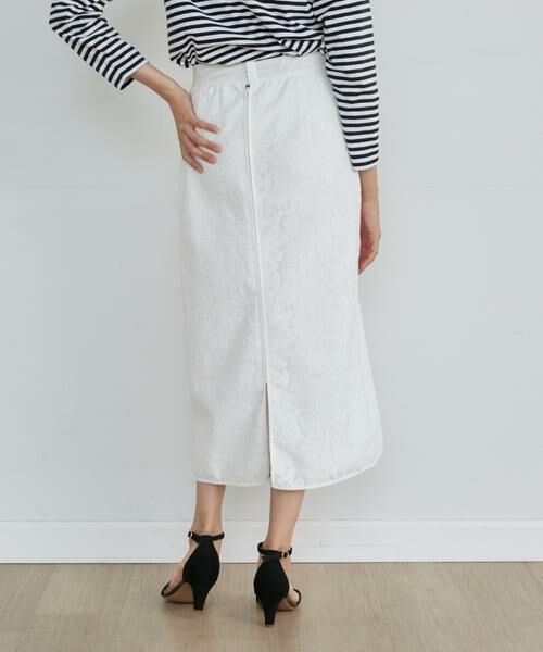 INED / イネド ミニ・ひざ丈スカート | 《大きいサイズ》レースタイトスカート | 詳細12