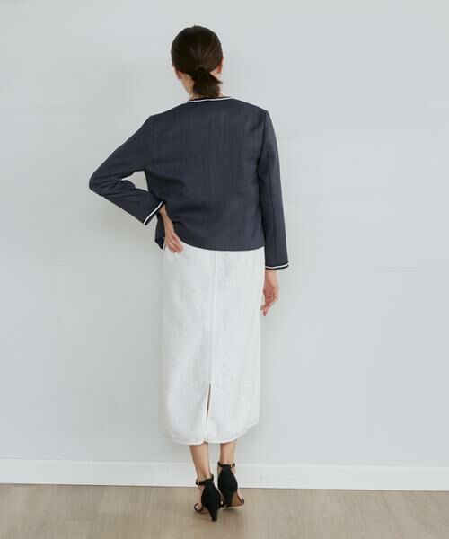 INED / イネド ミニ・ひざ丈スカート | 《大きいサイズ》レースタイトスカート | 詳細5