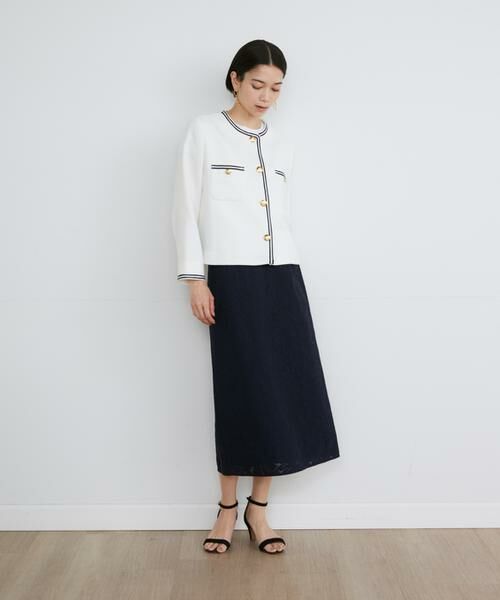 INED / イネド ミニ・ひざ丈スカート | 《大きいサイズ》レースタイトスカート | 詳細8
