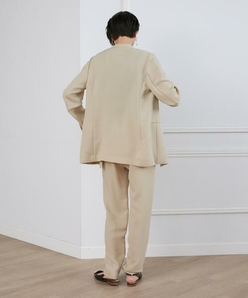 INED / イネド スラックス・ドレスパンツ | ダブルジョーゼットドロストパンツ | 詳細4