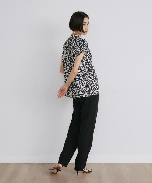 INED / イネド スラックス・ドレスパンツ | ダブルジョーゼットドロストパンツ | 詳細7