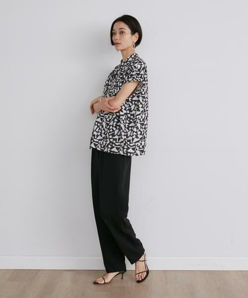 INED / イネド スラックス・ドレスパンツ | ダブルジョーゼットドロストパンツ | 詳細8