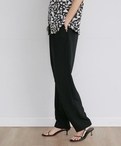 INED / イネド スラックス・ドレスパンツ | ダブルジョーゼットドロストパンツ | 詳細9