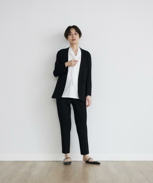 INED / イネド ショート・ハーフ・半端丈パンツ | 《INED CLARO》ポンチテーパードパンツ | 詳細12