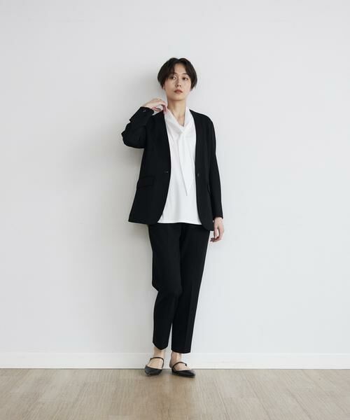 INED / イネド ショート・ハーフ・半端丈パンツ | 《INED CLARO》ポンチテーパードパンツ | 詳細13