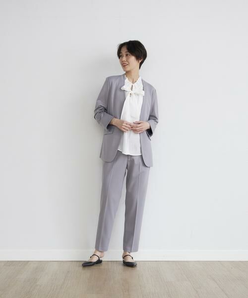 INED / イネド ショート・ハーフ・半端丈パンツ | 《INED CLARO》ポンチテーパードパンツ | 詳細4