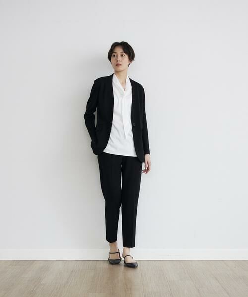 INED / イネド ショート・ハーフ・半端丈パンツ | 《INED CLARO》ポンチテーパードパンツ | 詳細8