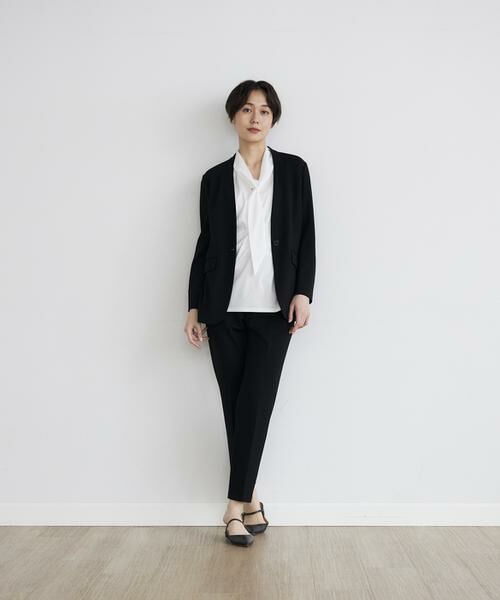 INED / イネド ショート・ハーフ・半端丈パンツ | 《INED CLARO》ポンチテーパードパンツ | 詳細9