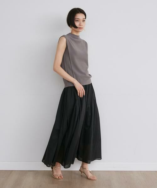 INED / イネド ミニ・ひざ丈スカート | 《大きいサイズ》ローンギャザーロングスカート | 詳細6