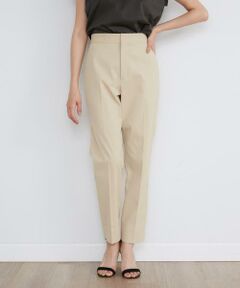 INED / イネド ショート・ハーフ・半端丈パンツ | 《大きいサイズ》リネンブレンドテーパードパンツ