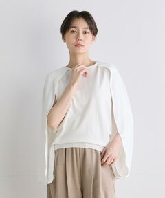 《INED CLARO》ニット×エステルケープトップス