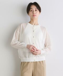 《INED CLARO》2WAYメッシュカーディガン