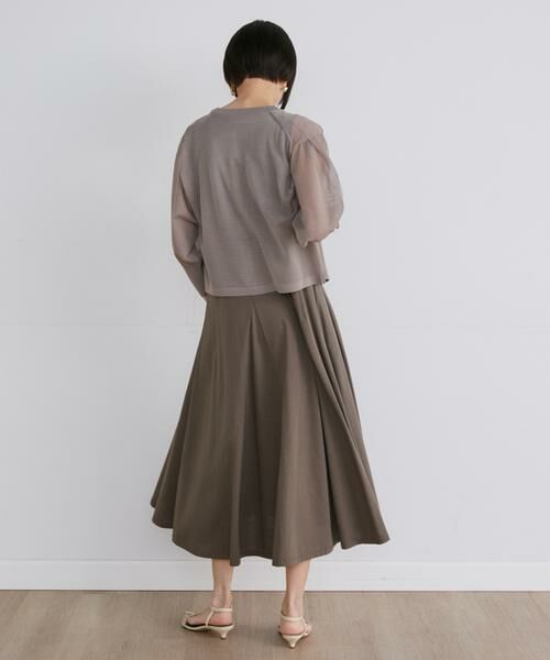 INED / イネド カーディガン・ボレロ | 《大きいサイズ》リングドットボタンシアーカーディガン | 詳細4