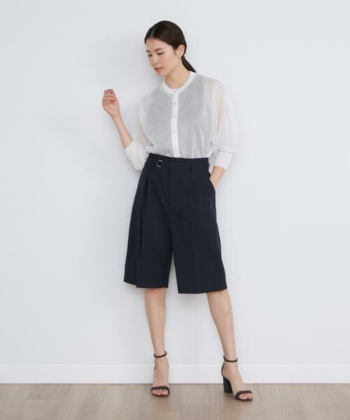 INED / イネド カーディガン・ボレロ | 《大きいサイズ》リングドットボタンシアーカーディガン | 詳細6