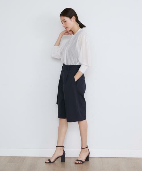 INED / イネド カーディガン・ボレロ | 《大きいサイズ》リングドットボタンシアーカーディガン | 詳細7